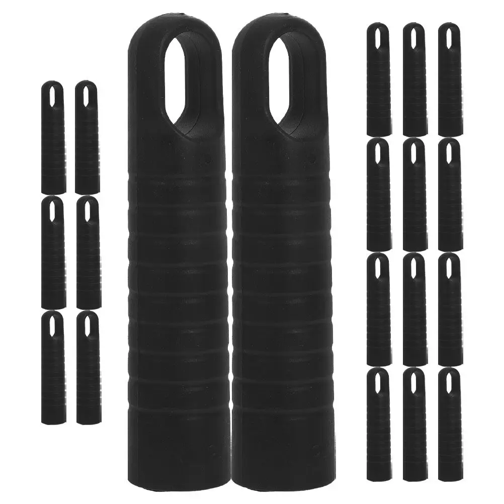 25mm Threaded Mop Replacement Caps 20 Pack Plastic Locking Rings for Broom Handles Secure Grip