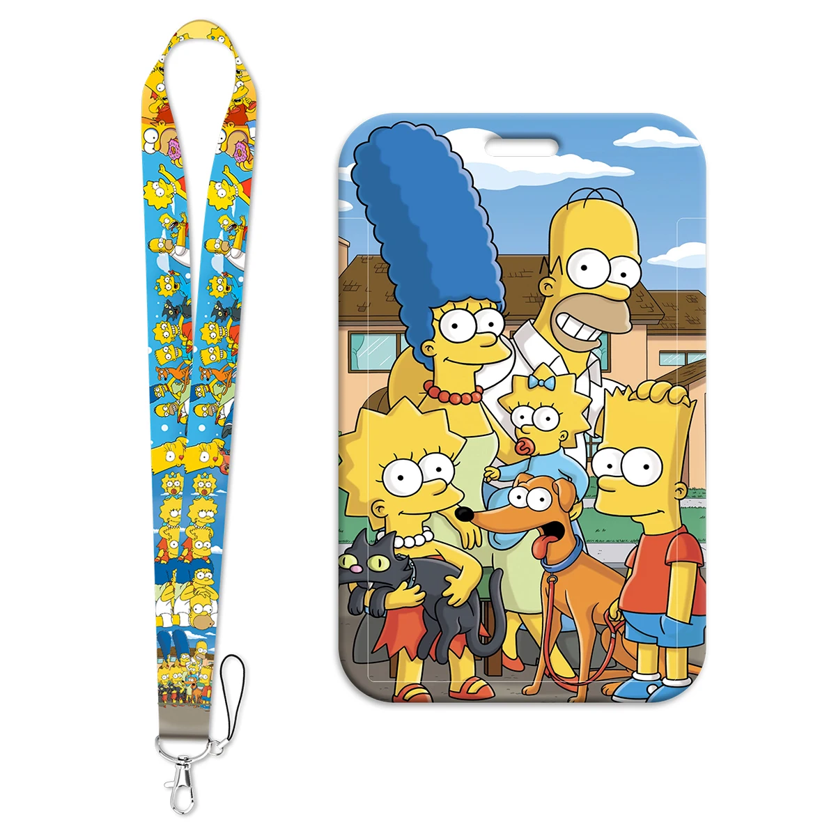 Cartoon Characters Credential Holder Comedy Neck Strap Lanyards for Key ID Card Gym USB Badge Holder Keyring Accessories