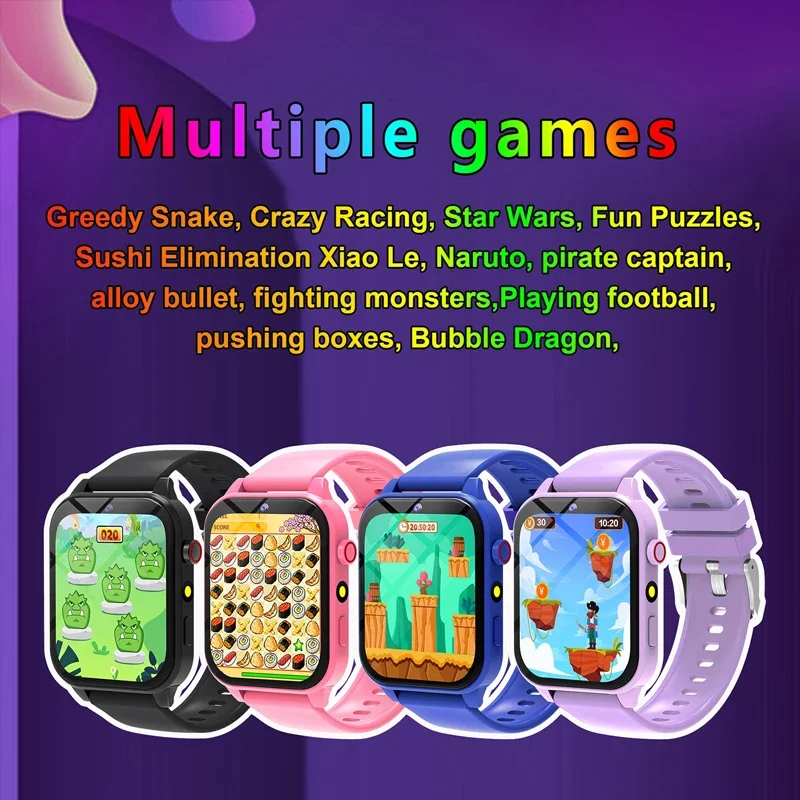 Kids Game Smart Watch Flashlight Waterproof HD Camera Sleep Tracker Alarm Music Sports Watch For Boys Girls Birthday Gift view 2