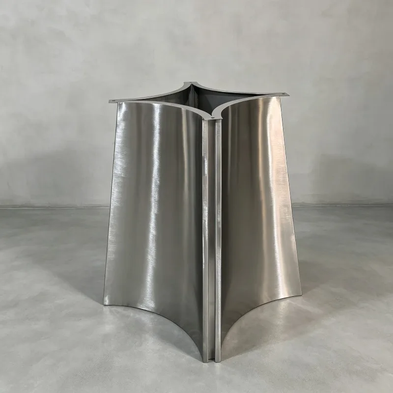 Medieval stainless steel round table feet, table leg brackets, marble glass rock slab surface table leg brackets