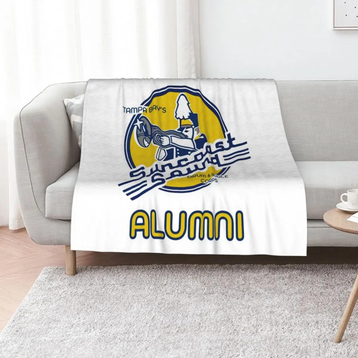Manta de Piel Sintética Suave y Cálida Suncoast Sound Alumni para Cama