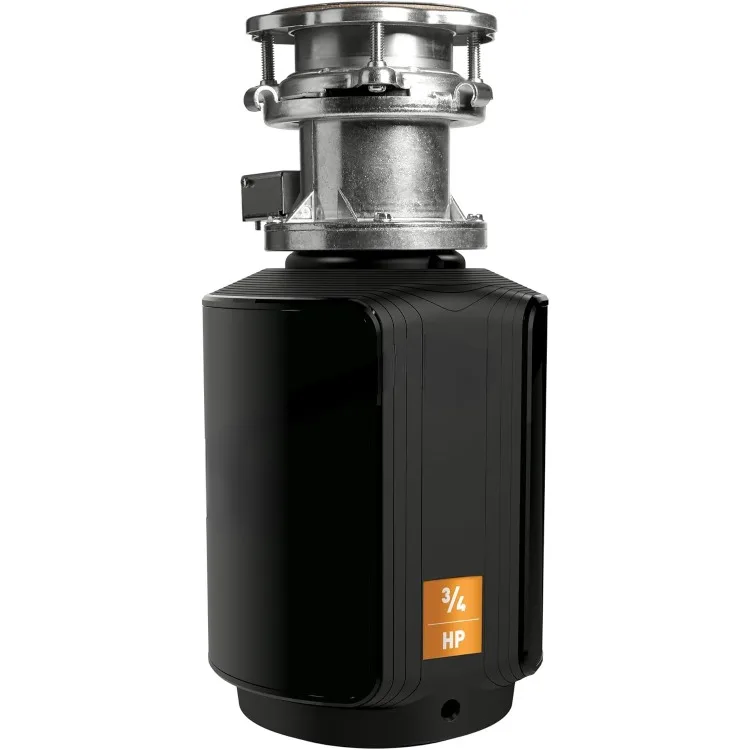 Host Series Disposer with Control Activation 3/4 HP Garbage Disposal with Sound Reduction, Power Cord Included, GXB75C