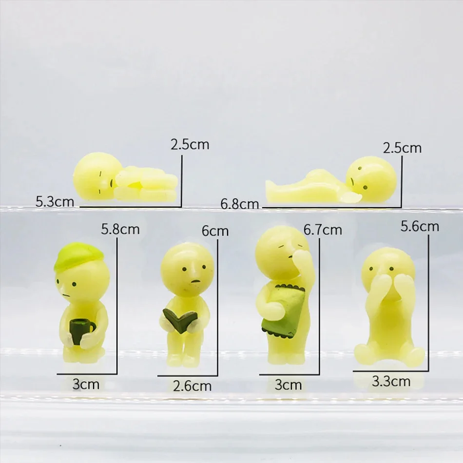 Surprise Gift blind box action figures Yoga Bedroom series multiple doll green noctilucent mysterious decoration model for toy