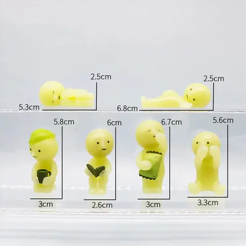 Surprise Gift blind box action figures Yoga Bedroom series multiple doll green noctilucent mysterious decoration model for toy