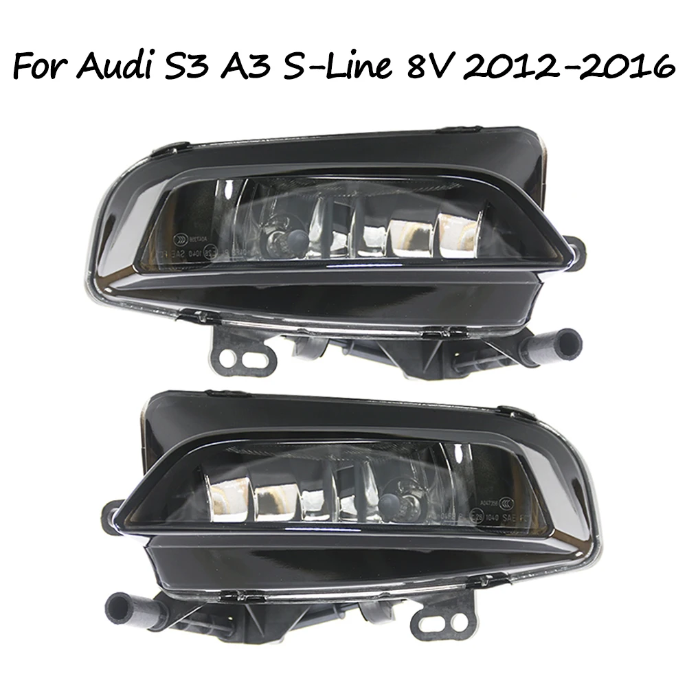 For Audi A3 S-Line S3 8V 2012 2013 2014 2015 2016 Fog Lamp Front Bumper Anti Fog Light 8V0941699D 8V0941700D
