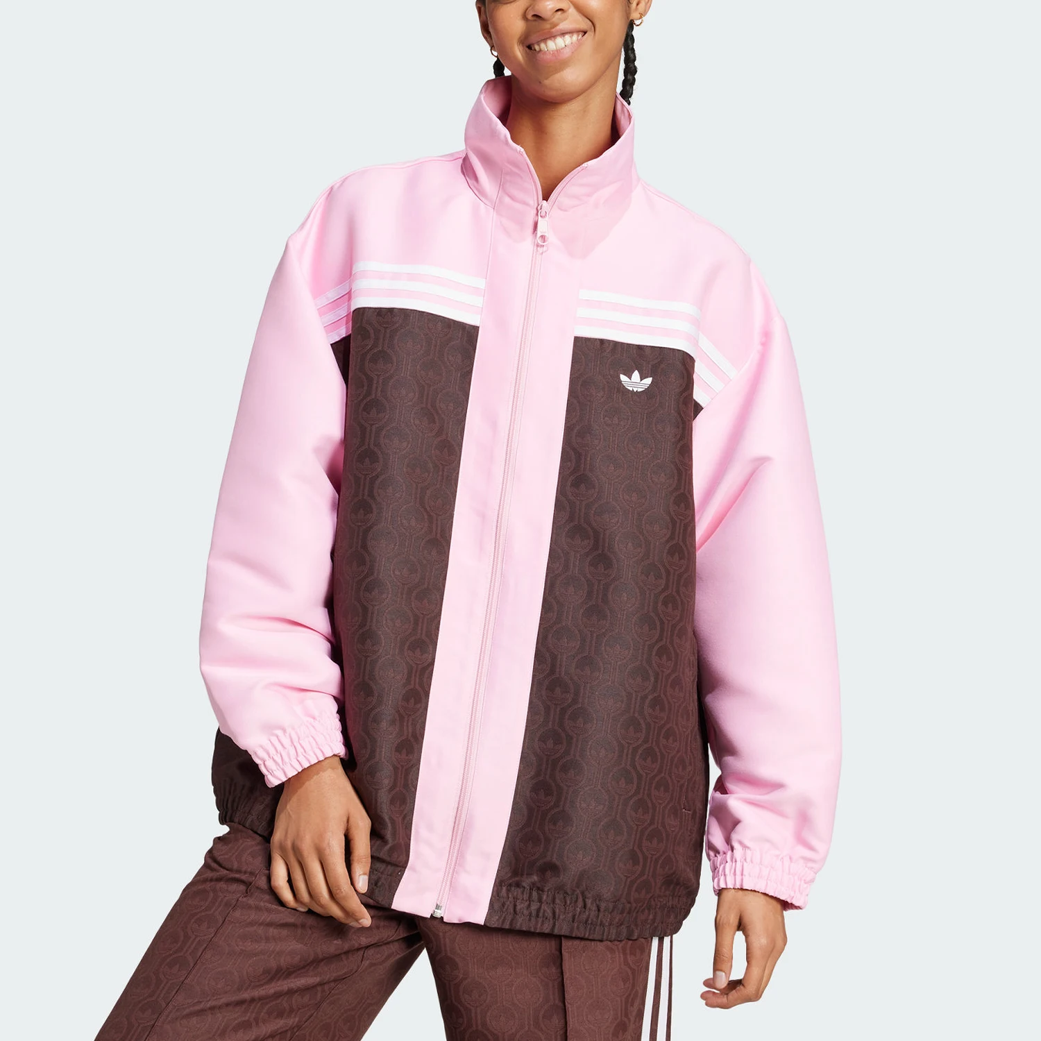 

adidas Genuine Trefoil Women's Classic Stand-collar Jacket JN8301