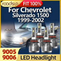 Roadsun-車用LEDヘッドライト電球,6000k,26000lm,12v,24v,9005, 9006,Chevalsderado 1500, 1999, 2000, 2001, 2002用ランプ