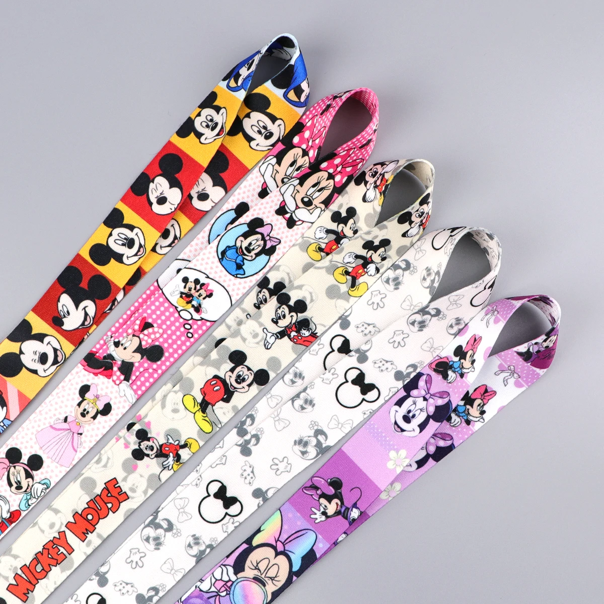 

Mickey Mouse Lanyard for keys ID Card Keychain Phone Straps USB Badge Holder DIY Hang Rope Lariat Lanyard