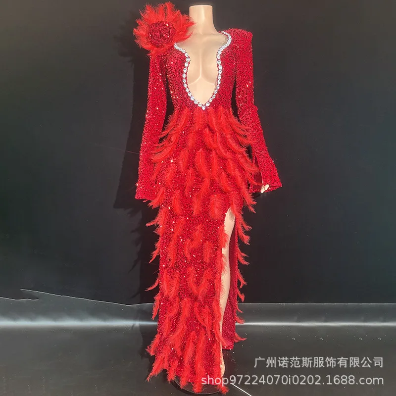 

Premium Flame Bird Temperament Waist Dress Bridal Wedding Toast Dress Ladies Premium Dress Women's Evening Dresses For The Event