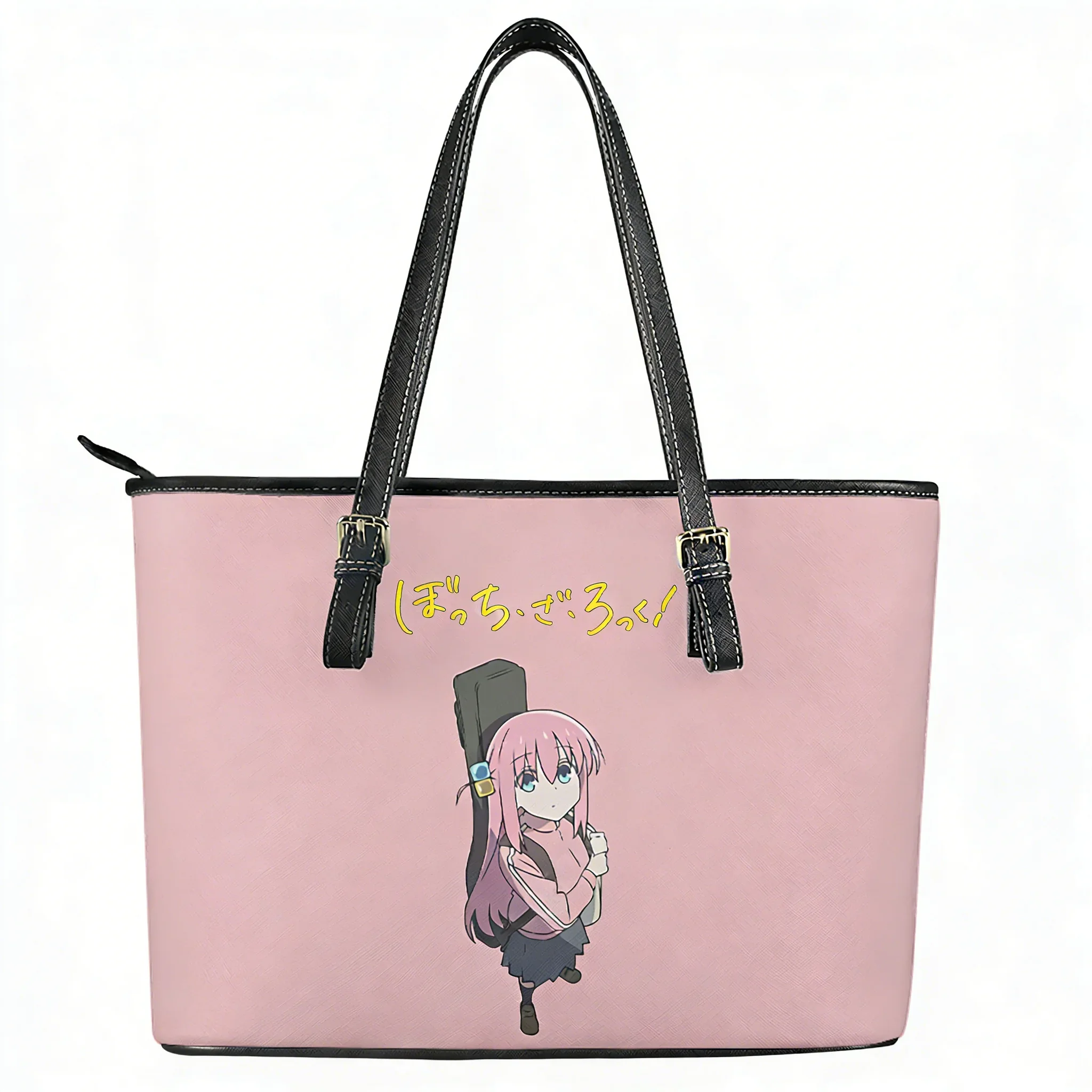 

Bocchi the Rock Handbag Womens Mens Vintage Personalized Tote Bag Shoulder Bag Business Leather Purse Travel Customized Bag Gift