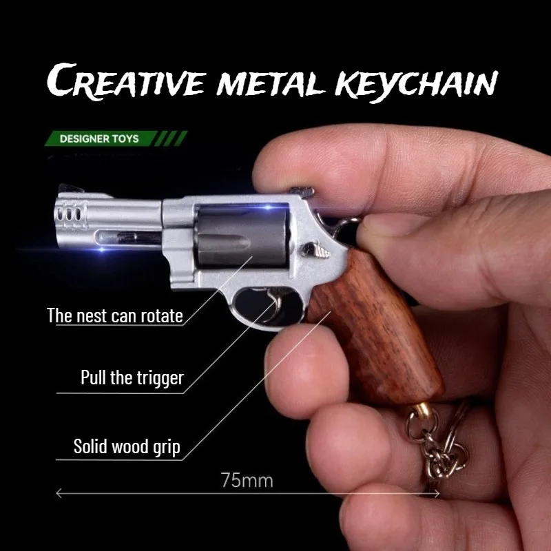 Newest Metal Mini Grab Model Peripheral Disassembled Solid Wood Handle Alloy Assembly Toy Keychain