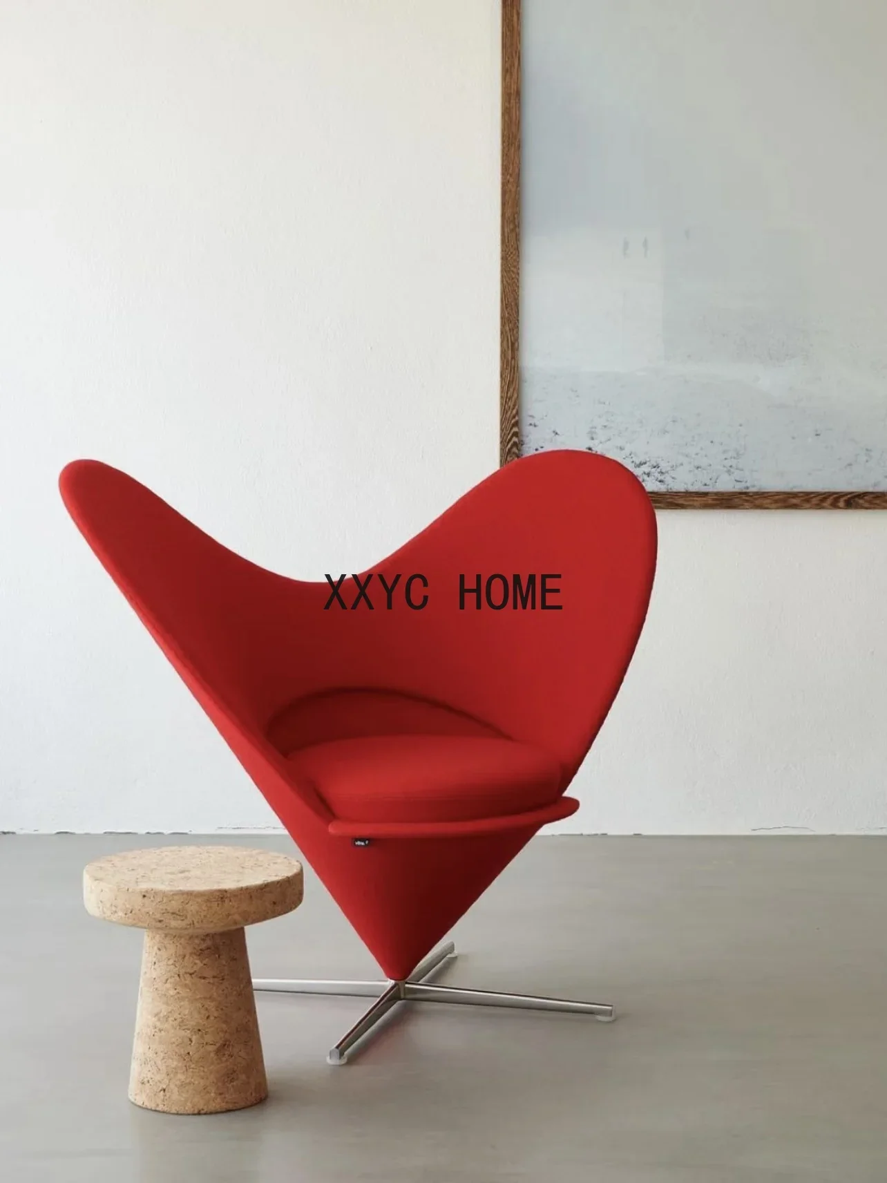 Love Chair Single Heart Chair Leisure Living Room Red Lip Chair