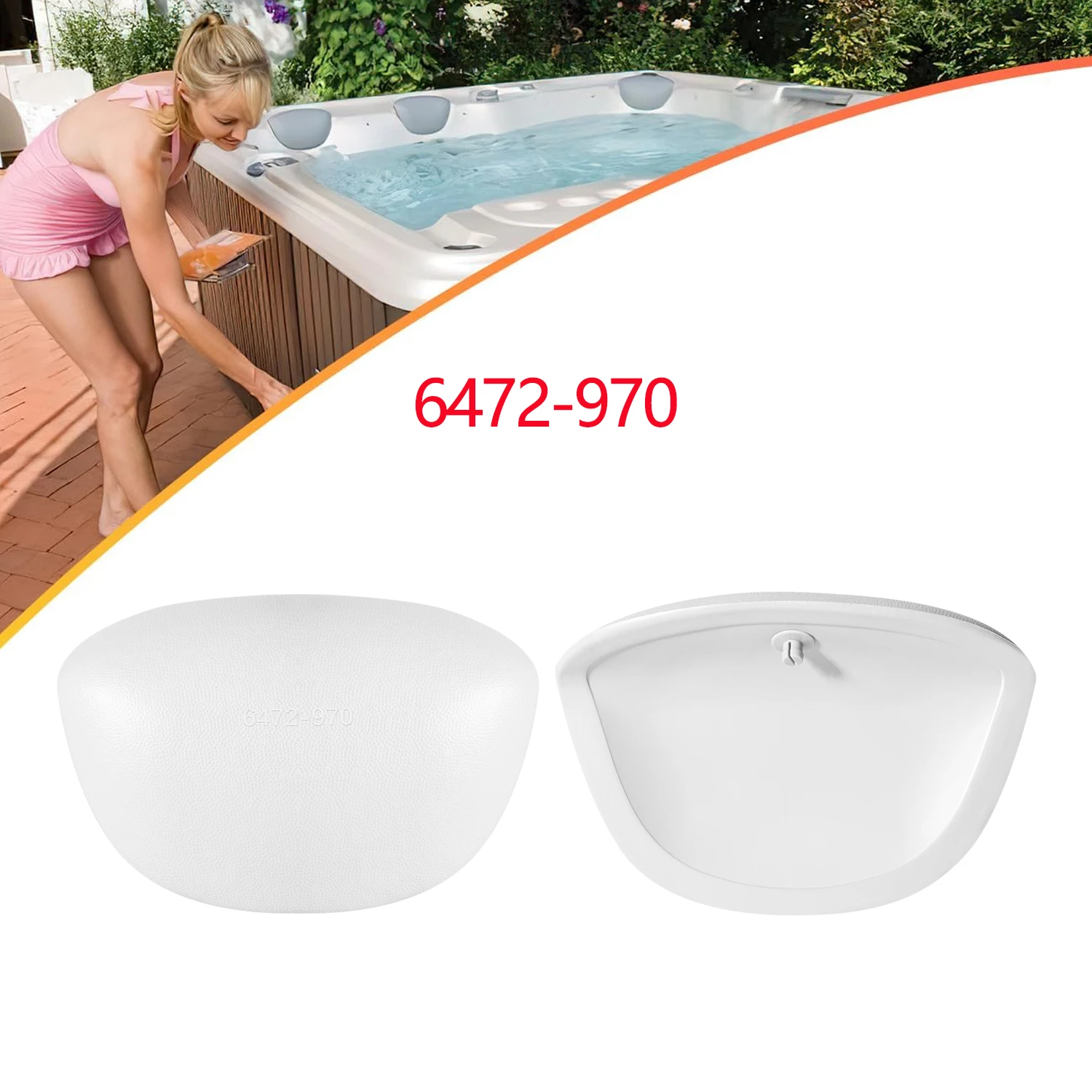 

2 Pcs 6472-970 680 Reverse Wrap Around Gray Pillow for 2007 to 2017 Sundance 680 Series Spas and Various Models