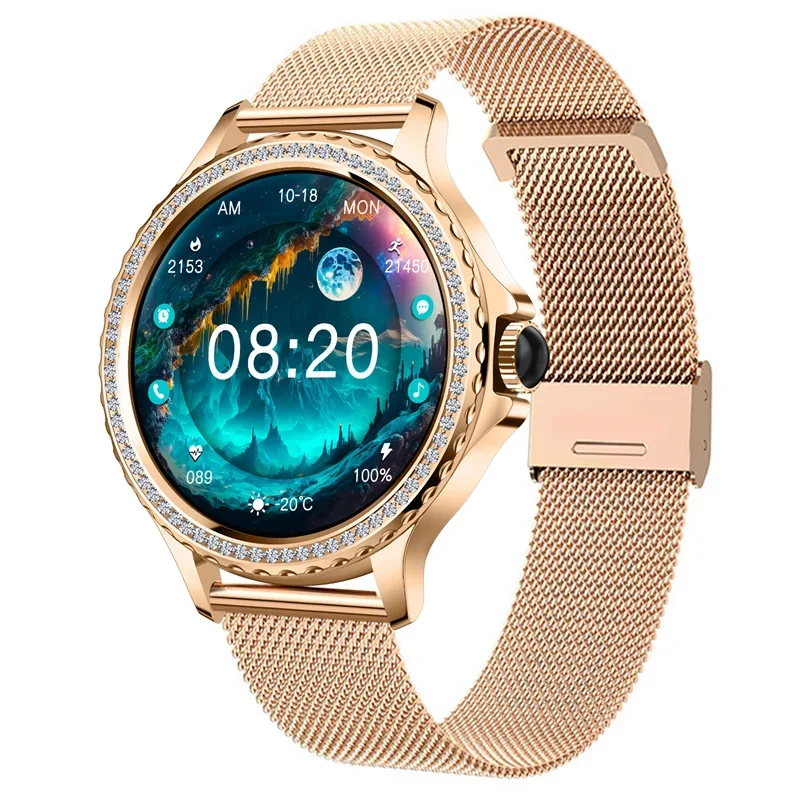 

Gaines HK27 Smart Watch Wearfit OS Newly Upgraded Amoled Compass NFC Bluetooth Call SOS ZK8959 Men Women Fashion Smartwatch