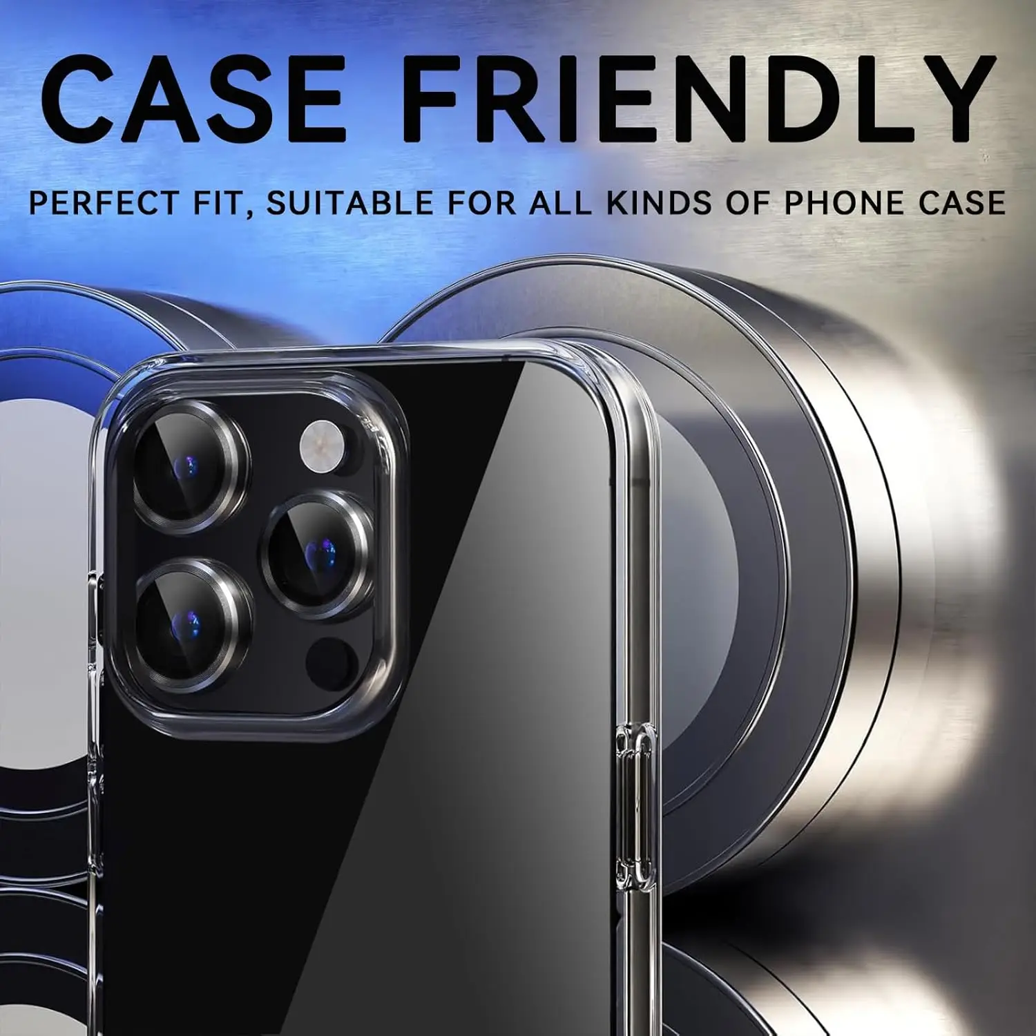 2PCS Black Titanium Camera Lens Protector Cover for iPhone 16 Pro Max 15 Plus 14 13 Mini 12 11 16Pro Tempered Glass Protection