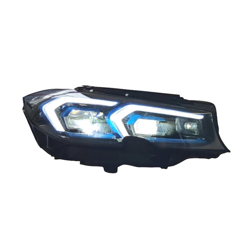 

Modified Light Emitting Diode Automotive Headlights for G20 20-22 Headlights (No Bumper Replacement Required)