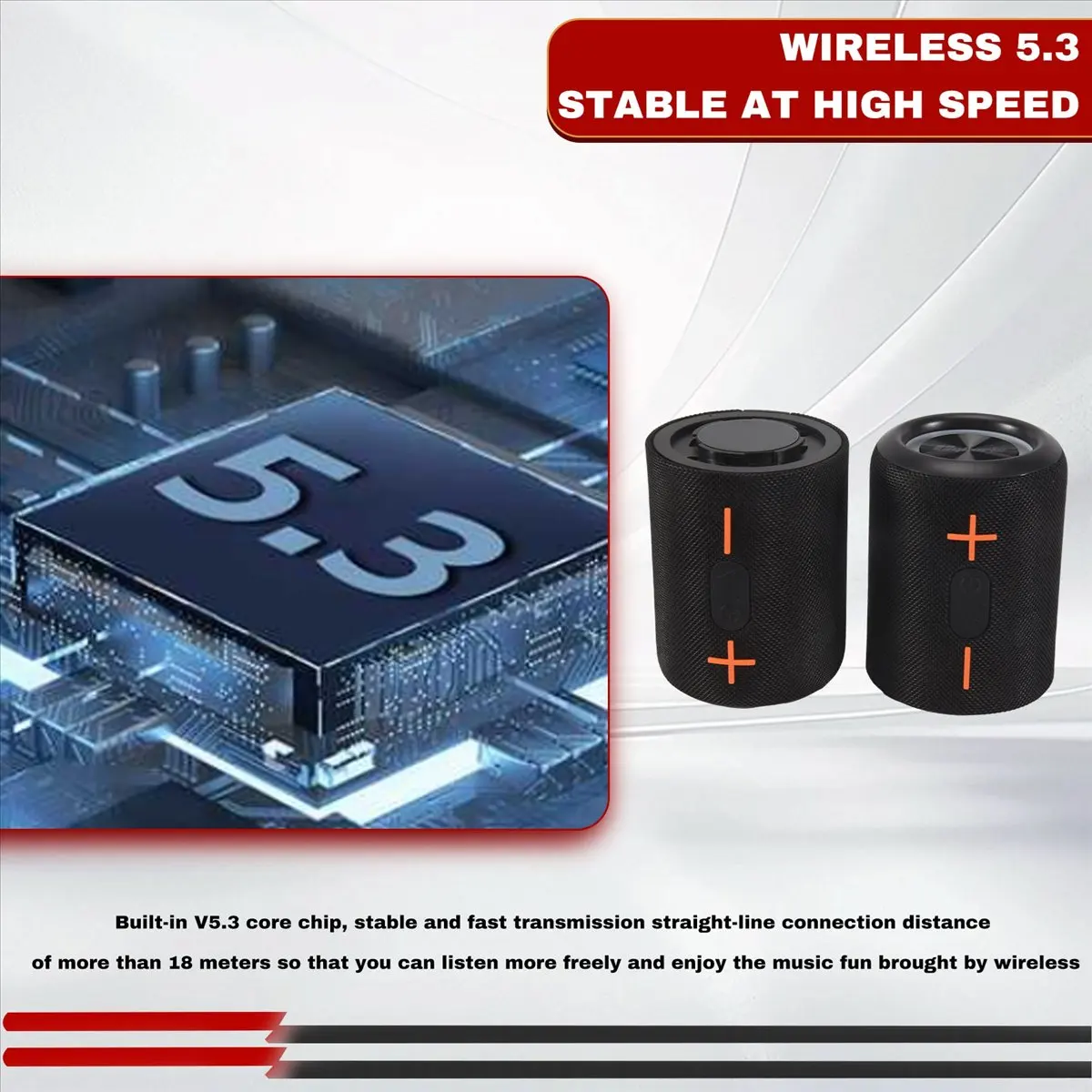 

MYdaY- S10 Detachable Bluetooth Speaker Portable Speaker IPX6 Waterproof Suitable TWS Boom Box Colorful Lighting Effect