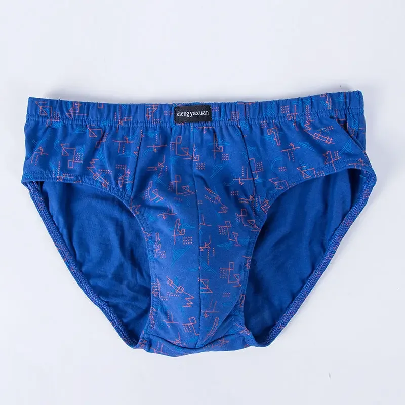 Men\'s Briefs 7Pcs/Lot High quality Male 100% Cotton Printed Briefs Loose PLUS Size Men\'s Youth Shorts Briefs
