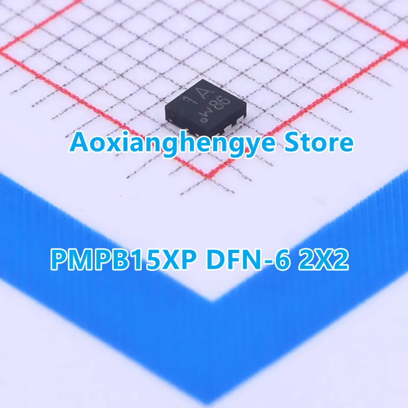 10PCS PMPB15XP PMPB15XP,115 DFN-6 2X2（Marking：1A）12 V, single P-channel Trench MOSFET