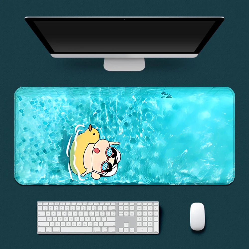 Crayon Shin-Chans Mousepad HD-Druck Computer Gamer Locking Edge Rutschfestes Mauspad XXL90x40cm Tastatur PC Schreibtischunterlage