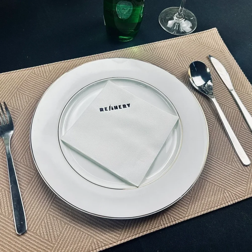 

Custom Special Occasion Napkins-Printed Logos for Wedding Celebrations,Holiday Parties,Family Gatherings&Restaurants