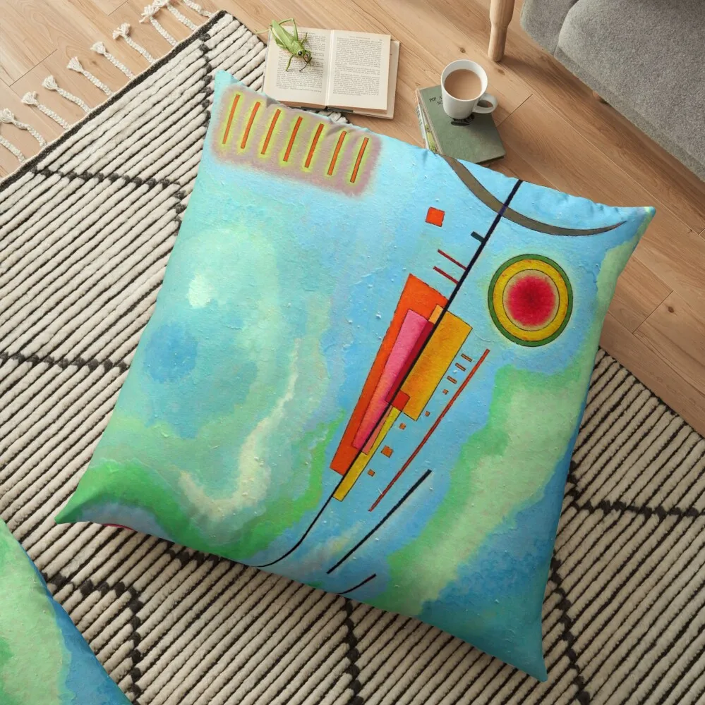 

Wassily Kandinsky - Luminoso Floor Pillow Christmas Cushion For Home
