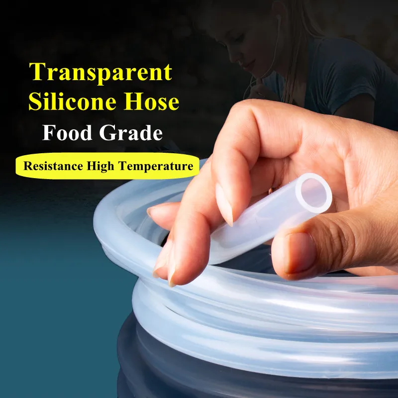 

1M/2M/3M/4M Meters Food Grade Transparent Silicone Hose Food Grade Clear Silicone Flexible Silicone Watering Pipe