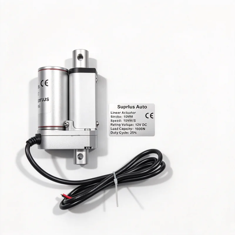 Mini Linear Actuator 12/24V DC with 10mm Stroke 1000N Max Load 10mm/s Speed Metal Mounting Bracket Included Free Shipping