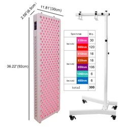 Professional Factory red therapy lamp near infrared full body 660nm 850nm device infra led red light therapy panel