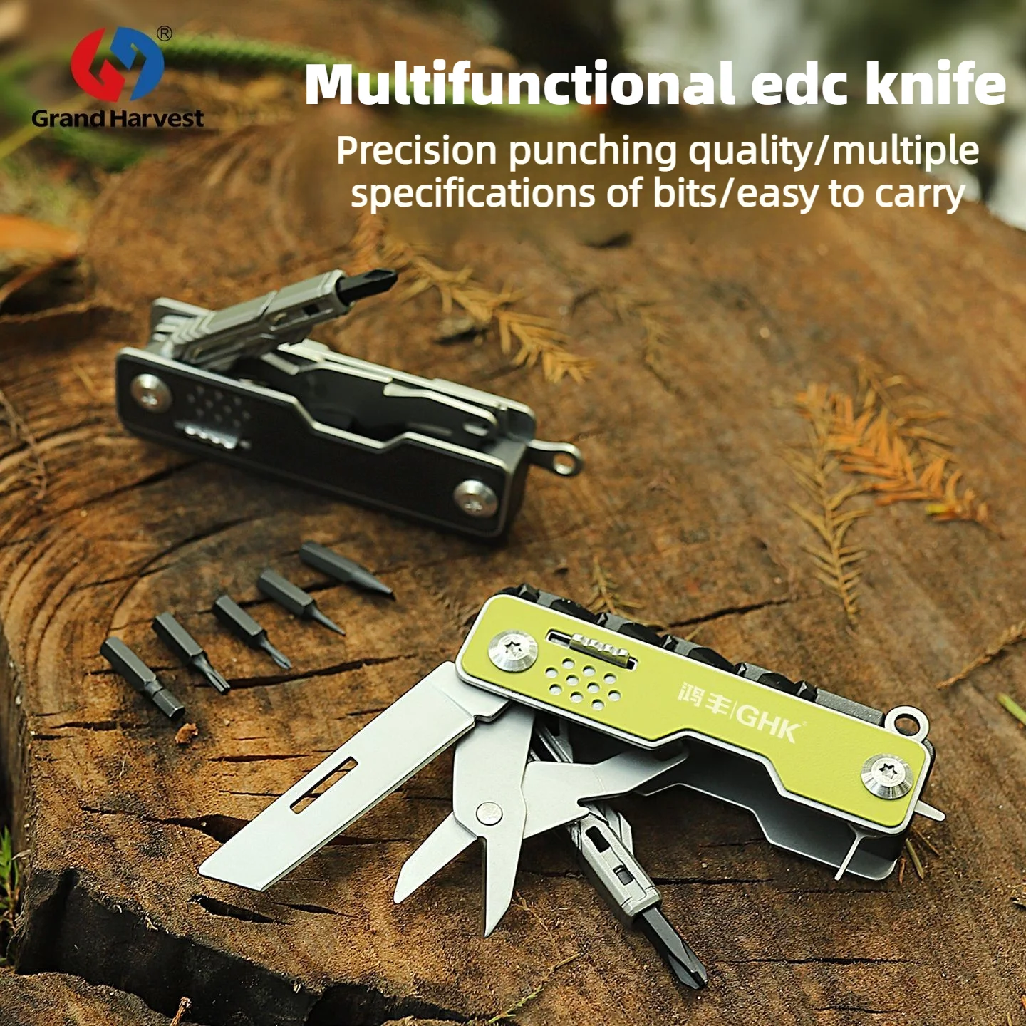 

GHK 15 in 1 Folding Multi-tool Pocket Knife Pliers Mini Portable Outdoor Hunting Rescue Survival Multipurpose Repair EDC Tool