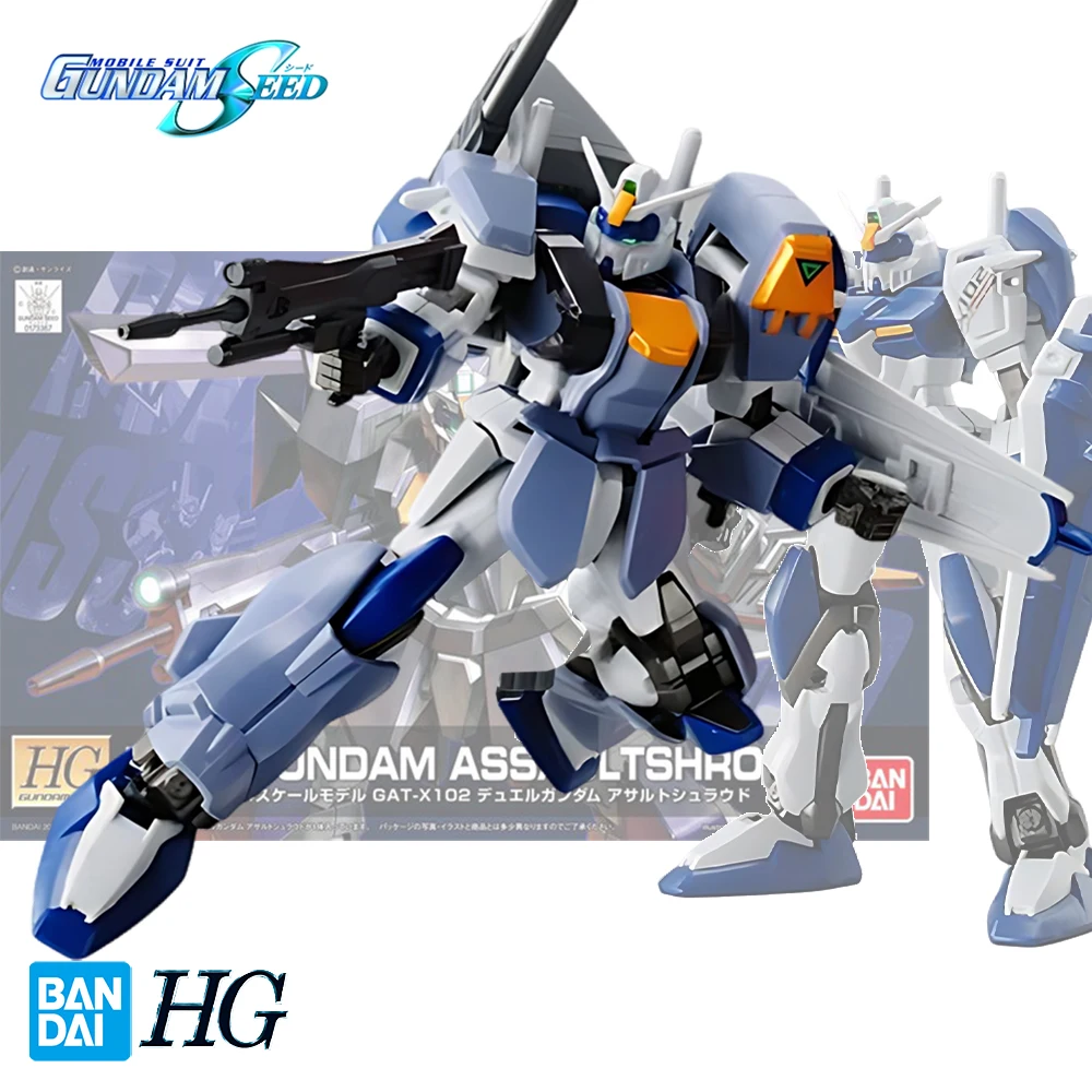 

Bandai Подлинная модель HG 1/144 GAT-X102 Дуэль GUNDAM Assault tshroud HD Аниме экшн-фигурка сборка Игрушечная модель декоративные игрушки подарки