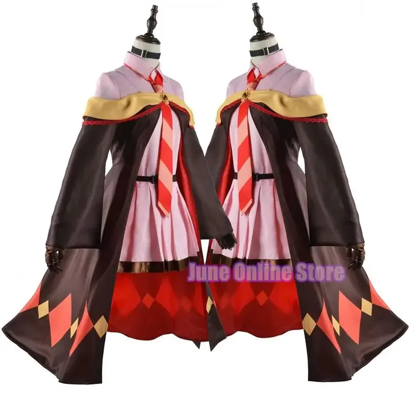 Bear's Den Halloween KonoSuba Megumin Cloak Dress Uniform full set Outfit God's Blessing on this Wonderful World Anime New 2025
