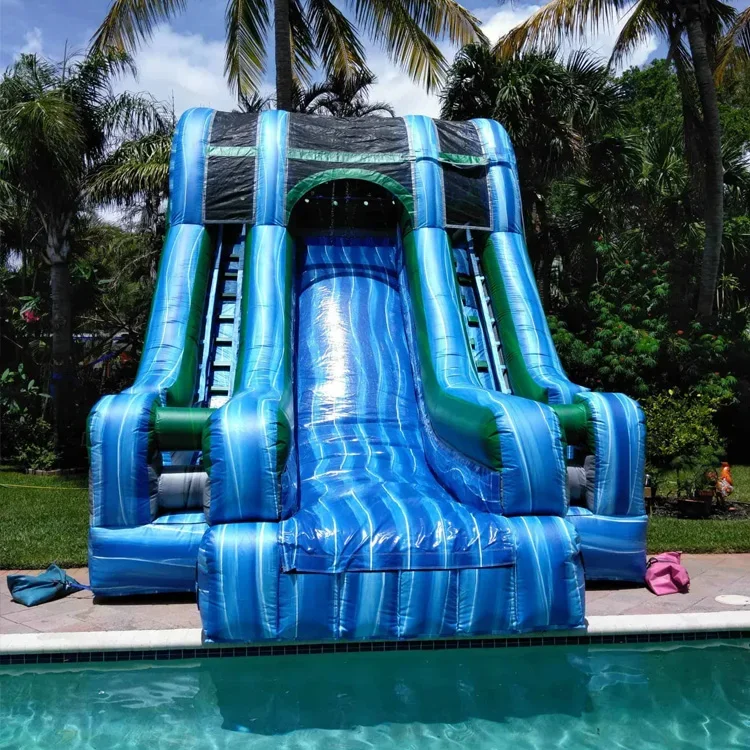 Kid Pvc Inflatable Water Slide For Above Ground Inground Swimming Pool