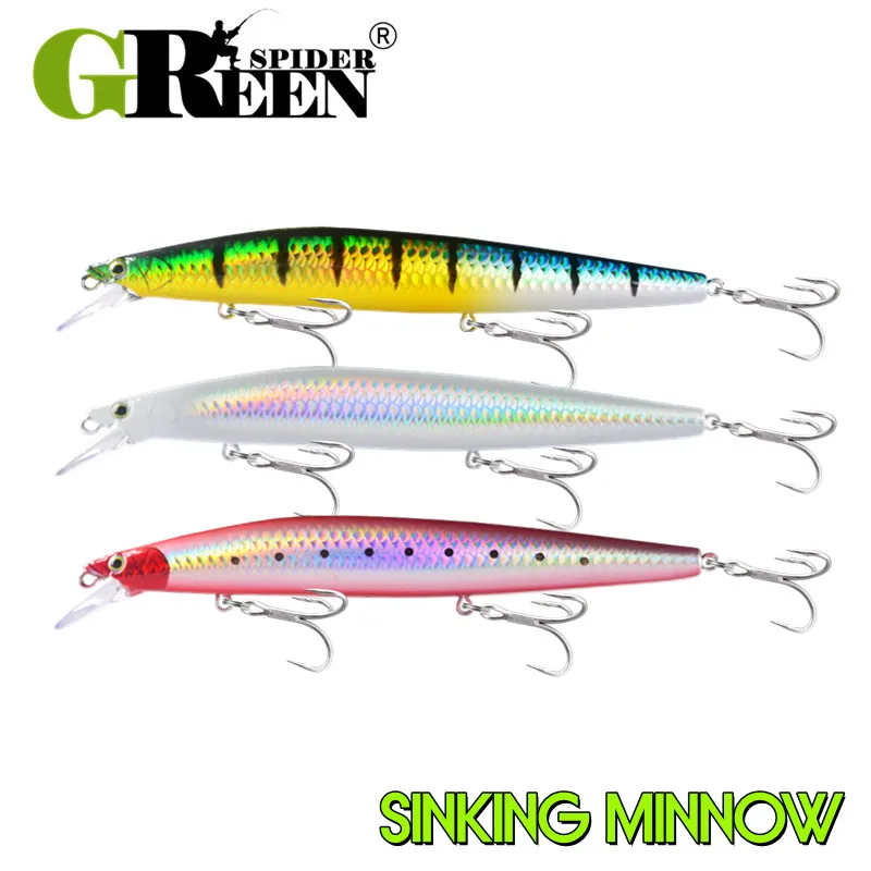 GRSSNSPIDER 28 جرام 140 مللي متر البحر غرق أسماك الصيد إغراء التنغستن الوزن المياه المالحة الطعوم الصلبة ل بايك البحر الطعم الاصطناعي معالجة #1