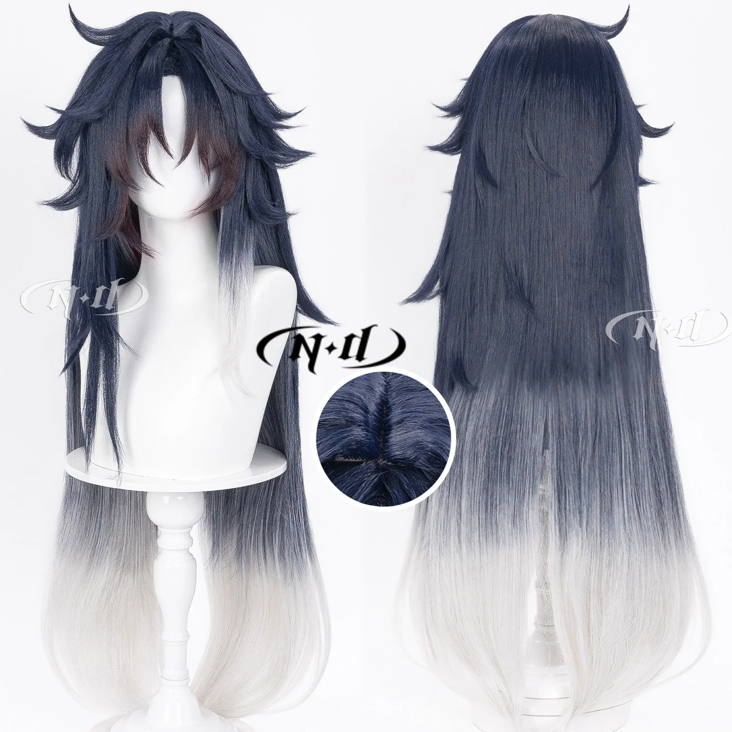 ND Mortenax Blade SP Honkai: Star Rail Cosplay Wigs Hair Hairpiece for Comic-con Cosplayer Halloween Costume Party Theme Heat-R