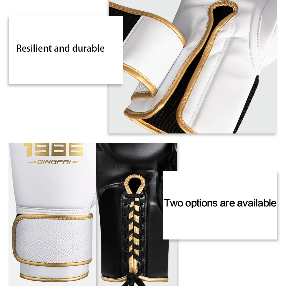 قفازات ملاكمة 8/10/12/14 أونصة PU Muay Thai MMA مهنة كيك بوكسينغ للبالغين/الأطفال قفازات تدريب كيس الرمل معدات احترافية