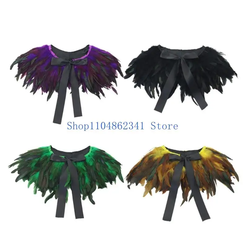 

5asd Dramatic Nylon Scarf Easy Care Gothic Fashion Accessory Suitable For Masquerades Costume Balls And Creative Outfits