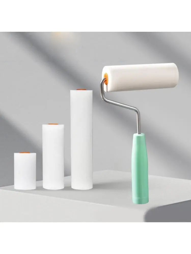 652F High-Density Paint Roller Set for Waterborne Paint, Handheld Plastic Grip Design for Detail Painting on Walls and Furniture