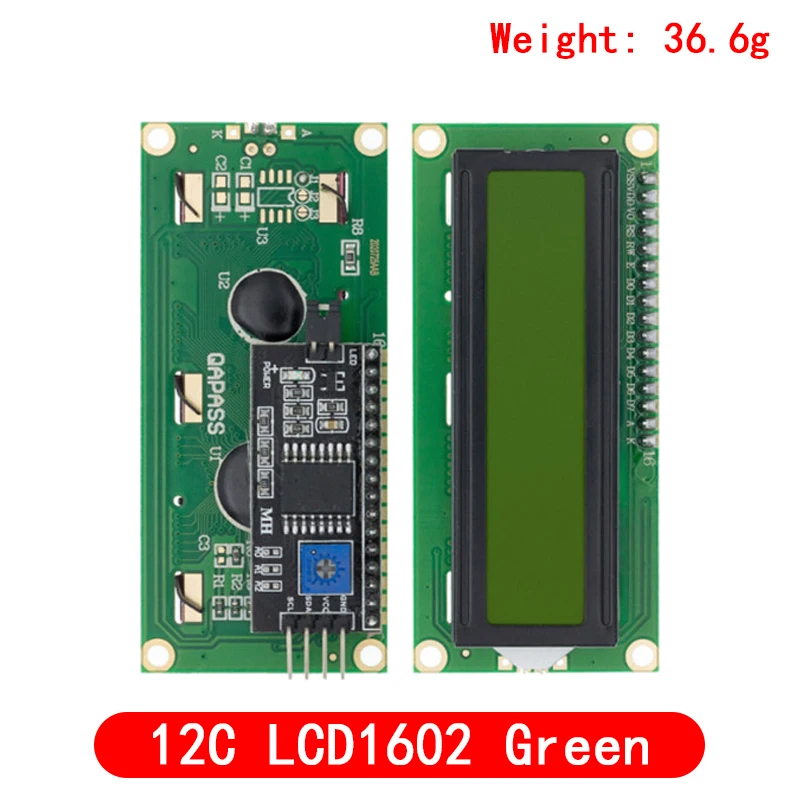 1 Stks/partij Lcd Module Blauw Groen Scherm Iic/I2C 1602 Voor Arduino 1602 Lcd Uno R3 Mega2560 LCD1602
