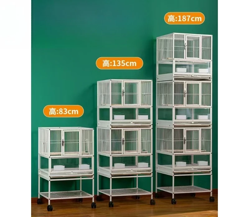 

Household Large Parrot Double Breeding Cage Peony Monk Parrot Villa Cage