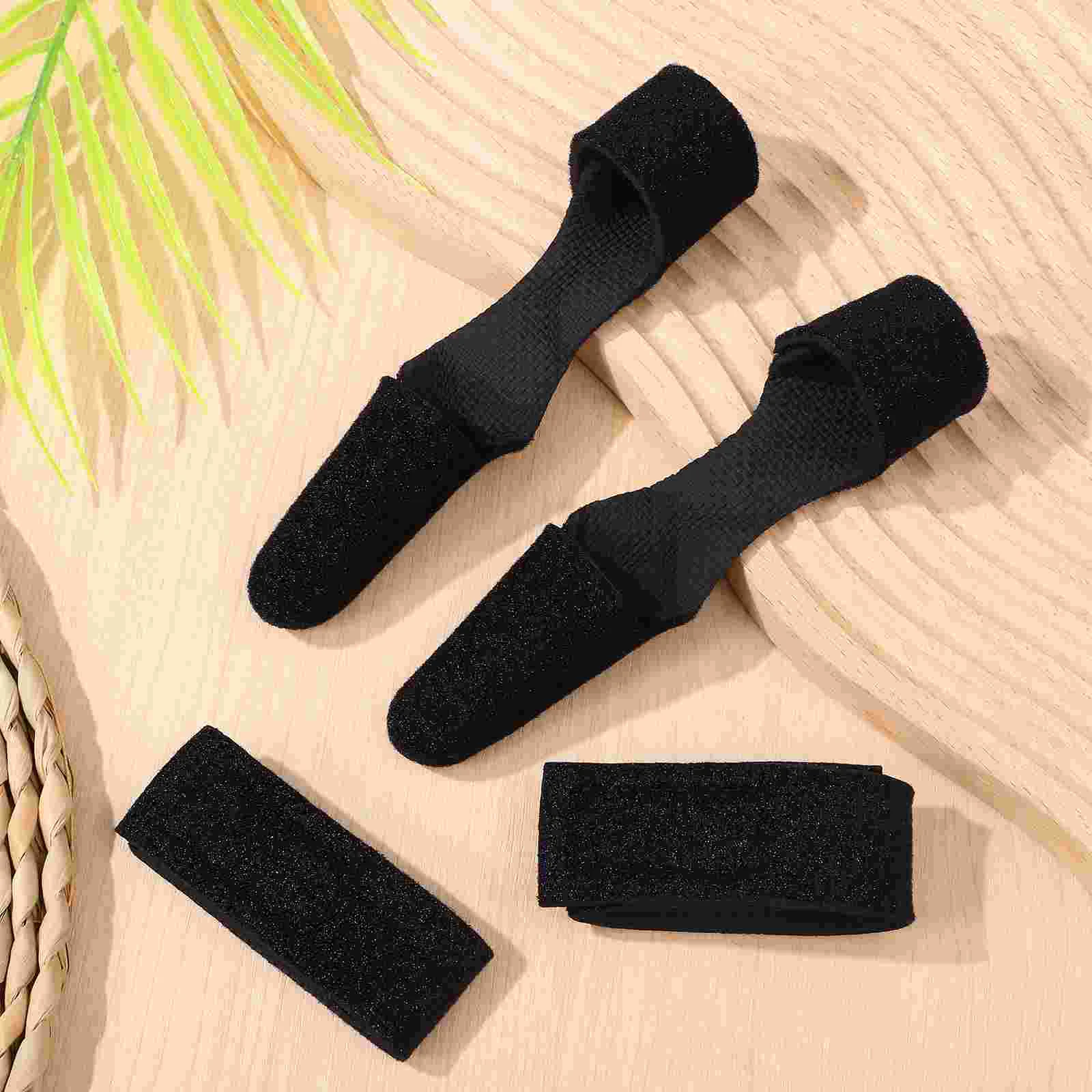 2 Pcs Fishing Pole Strap Rod Tip Cap Fastener Gloves Strap-ons Protector Elasticity Baitcasting