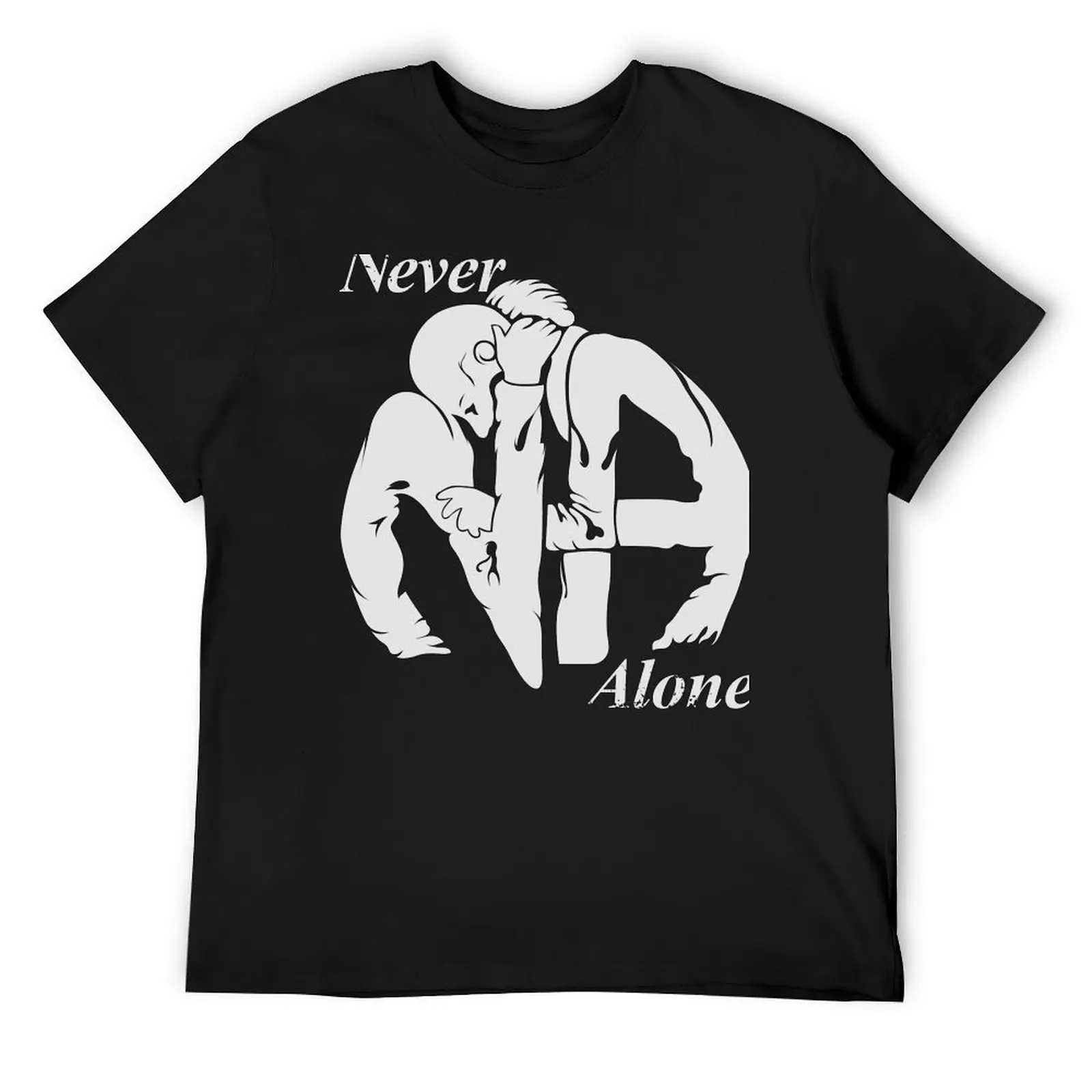 Never Alone Narcotics Anonymous (NA) T-Shirt anime clothes T-shirts man oversized t shirts for men