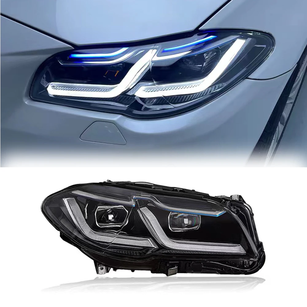 

Pop Pop For BMW F10 2011-2017 F18 LED Headlight 520i 525i 530i 535i Projector Lens LED DRL Car Accessories