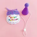 Purple bib-hat