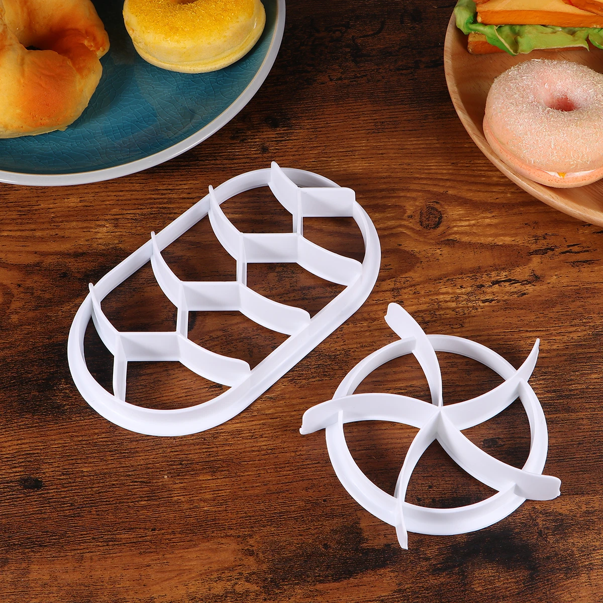 

Bread Stamper Pastry Molds Kaiser Baking Croissant Sculpting Press Ellipse Shape Dough Embossers Bakeware European