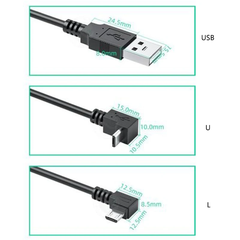 Universal USB2.0 to Micro USB Adapter Cable High Speed Data Sync & Cord Date Line for Humidifier Phones