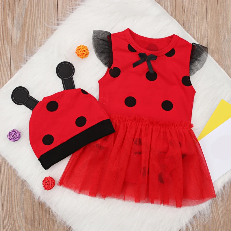 Set da 2 pezzi Estate Neonate Vestiti Cartoon Carino senza maniche in maglia di cotone Tute Tute Boutique per bambini Abbigliamento BC1348