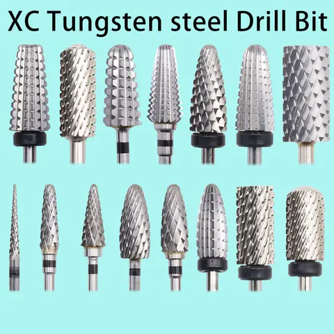XC Tungsten Carbide Nail Drill Bit Milling Cutter Eletric Manicure Machine Equipment Cuticle Clean