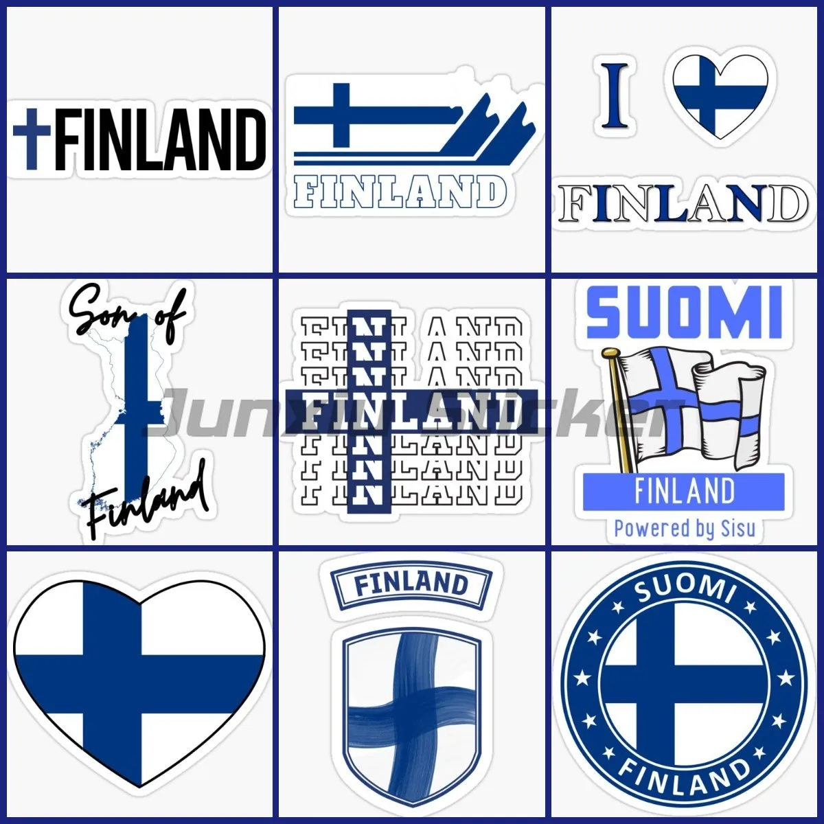 

FIN Finnish Flag Map Stickers Motorcycle Wall Rooms Accessories Truck Window Decoration Laptop Bike Decals Customizable
