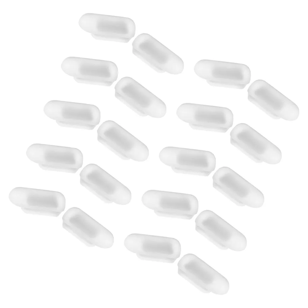 

10 Pairs Glasses Nose Pads Push In Nose Pads Silicone Eyeglass Replacement Bayonet Frame Repair Parts Comfortable Anti Slip
